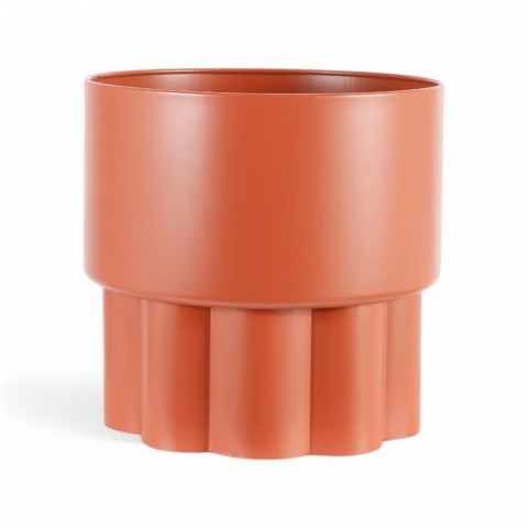 VASO METALLO CM.31X30   ARANCIONE
